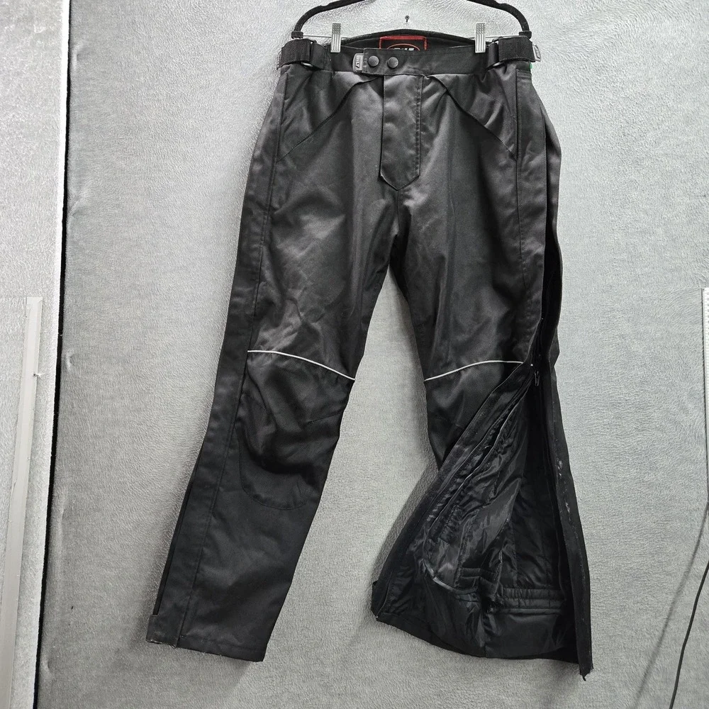 BILT Men Pants 32 Black BLW 13 Motorcycle Pants Storm Waterproof Zipper 30